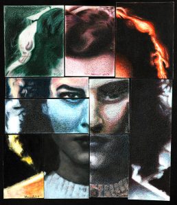 Dibujos y retratos de arte en Barcelona en la escuela El Visor, clases de dibujo y pintura para aprender técnicas artísticas distintas.