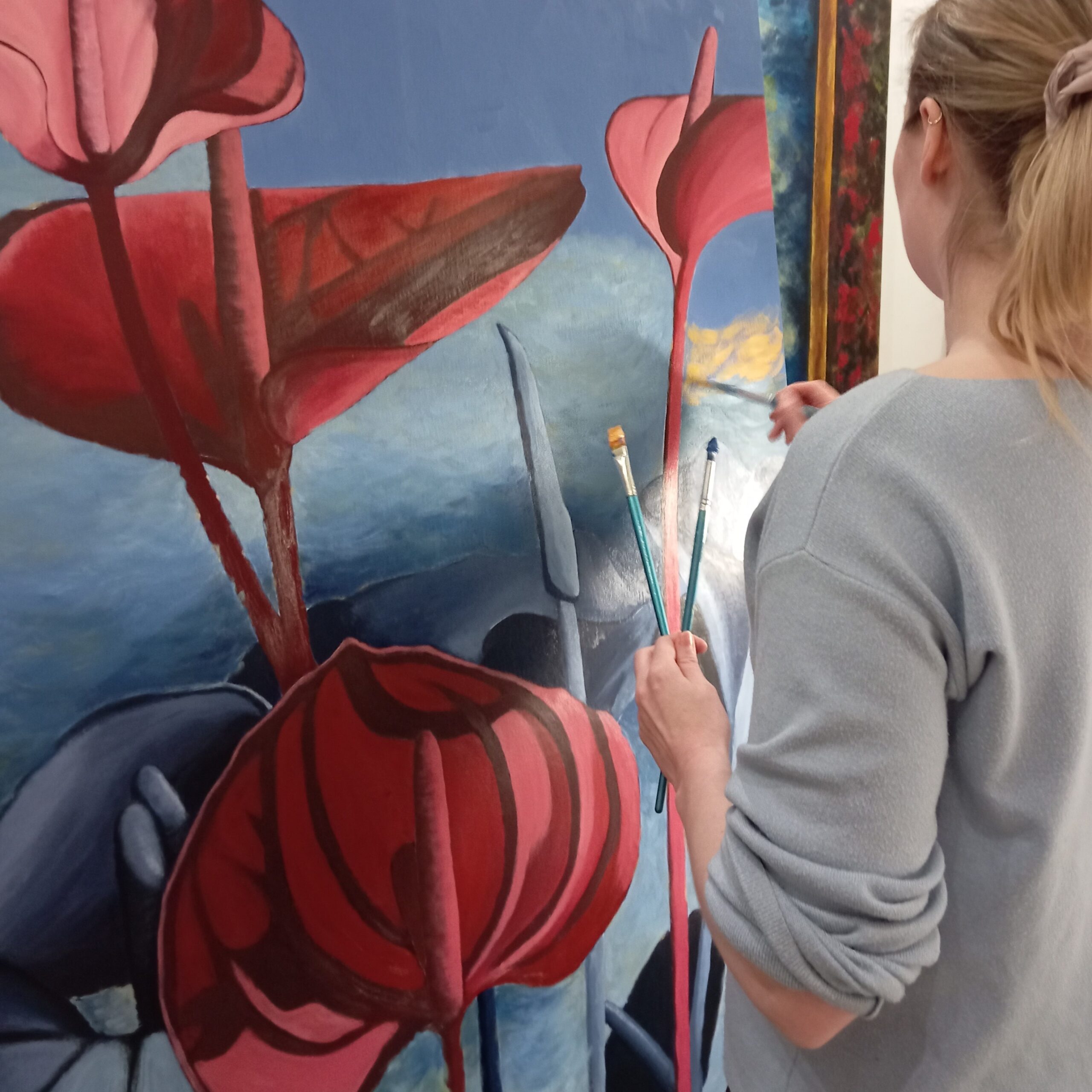 Dibujo y pintura en la escuela de arte El Visor en Barcelona, formación artística para todos los niveles.